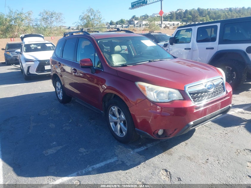 Vin: jf2sjahc9eh424751, lot: 46732970, subaru forester 2.5i limited 20141