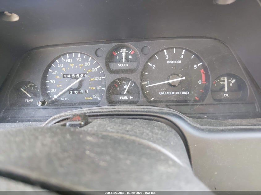 FORD THUNDERBIRD 1996 VIN 1FALP624XTH160667