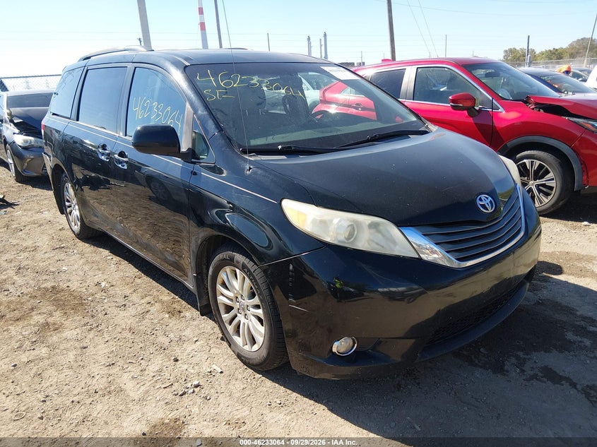 Vin: 5tdyk3dc1cs179069, lot: 46733058, toyota sienna xle v6 8 passenger 20121