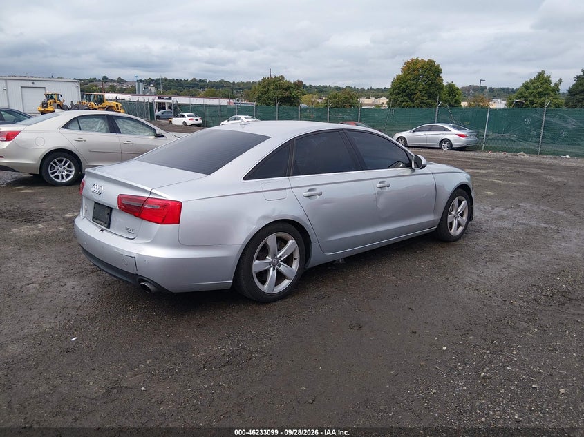 AUDI A6 2012 VIN WAUGGAFC3CN037582