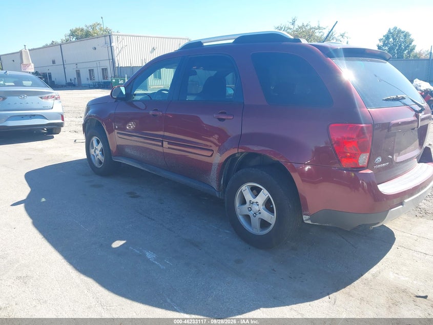 PONTIAC TORRENT 2008 VIN 2CKDL43F786309041