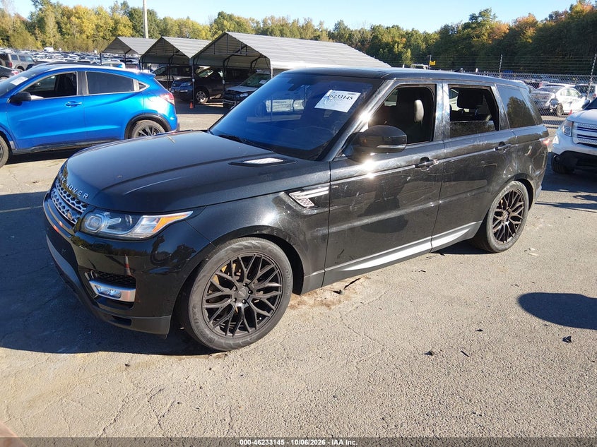 Vin: salwr2pf6ga664015, lot: 46733139, land rover range rover sport 3.0l v6 supercharged hse 20162