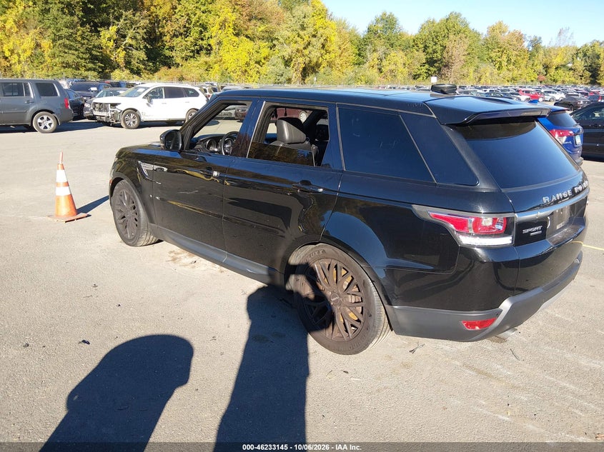 Vin: salwr2pf6ga664015, lot: 46733139, land rover range rover sport 3.0l v6 supercharged hse 20163