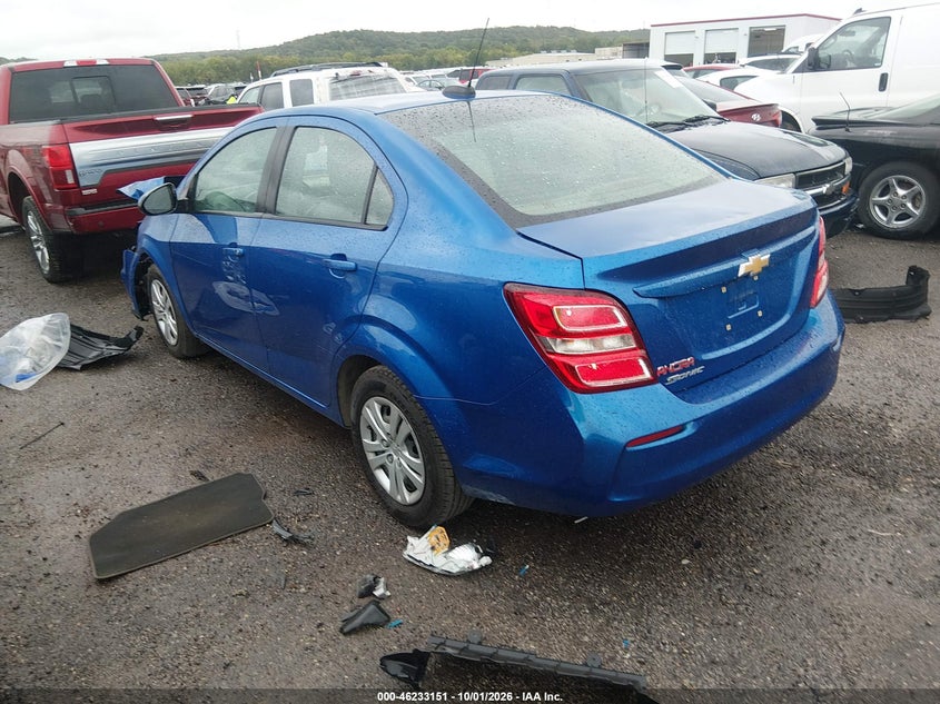 Vin: 1g1jb5sh2h4108213, lot: 46733145, chevrolet sonic ls auto 20173