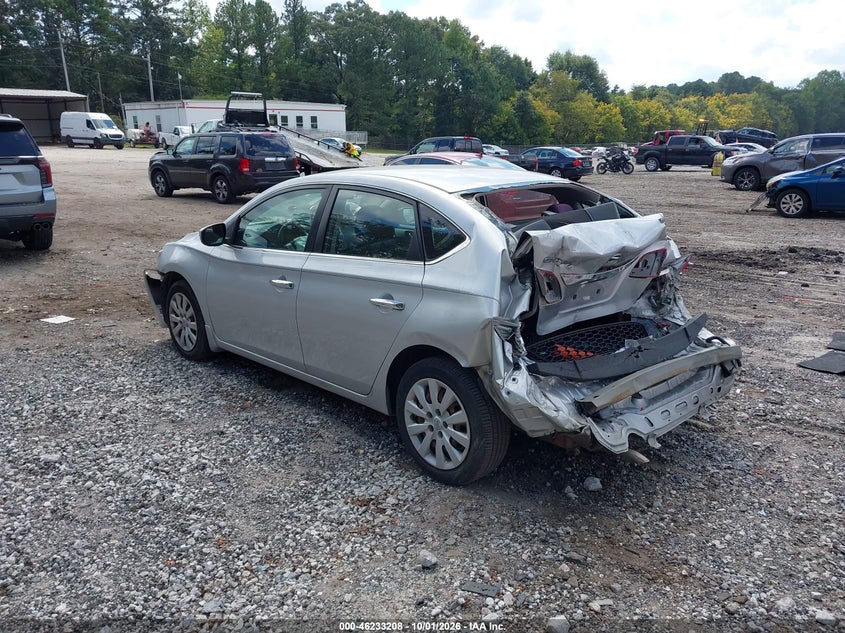 Vin: 3n1ab7ap9gy271645, lot: 46733202, nissan sentra s 20163