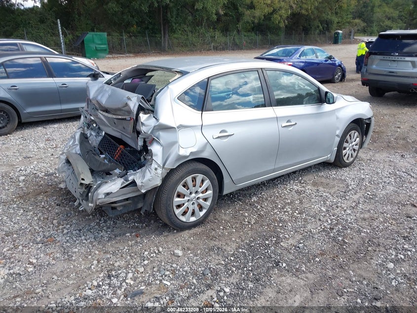 Vin: 3n1ab7ap9gy271645, lot: 46733202, nissan sentra s 20164