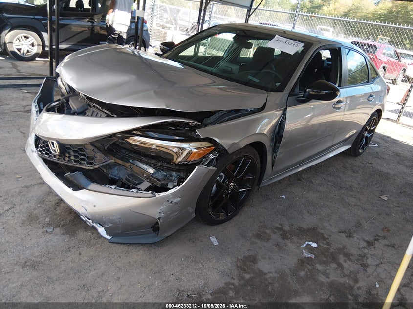 Vin: 2hgfe2f57th508347, lot: 46733206, honda civic sport 20262