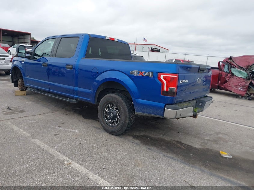 Vin: 1ftfw1eg5hfb24942, lot: 46733242, ford f-150 xlt 20173
