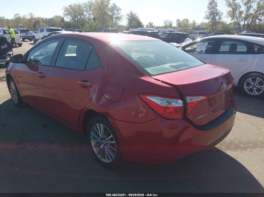TOYOTA COROLLA 2014 VIN 5YFBURHE1EP174254