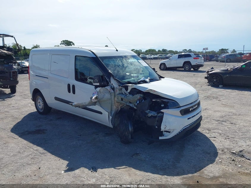 Vin: zfbhrfab9n6y44640, lot: 46733252, ram promaster city cargo van 2022 img_1