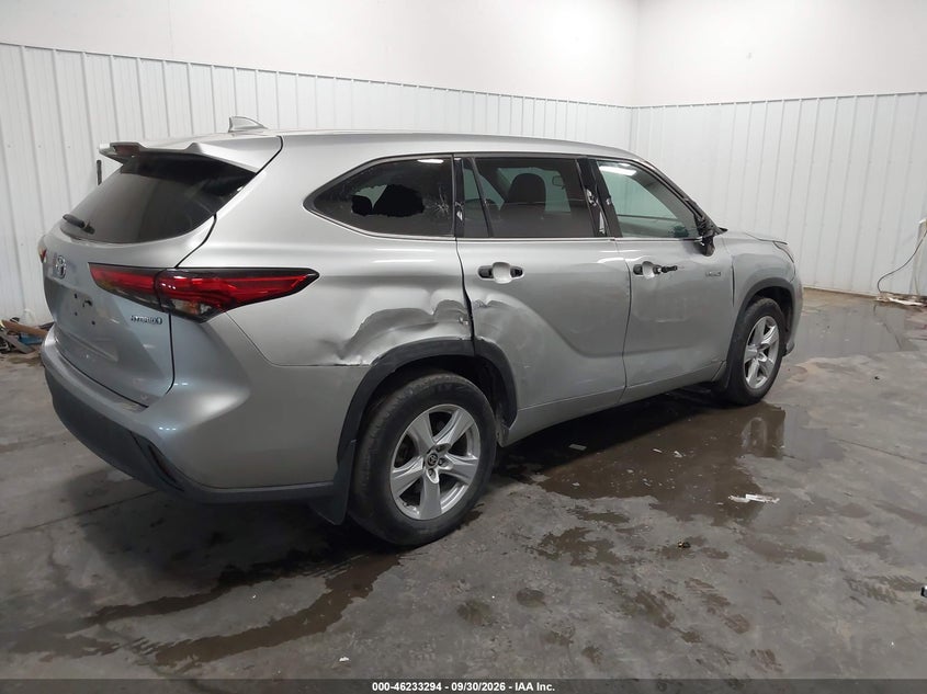Vin: 5tdbbrchxls504761, lot: 46733288, toyota highlander hybrid le 20204