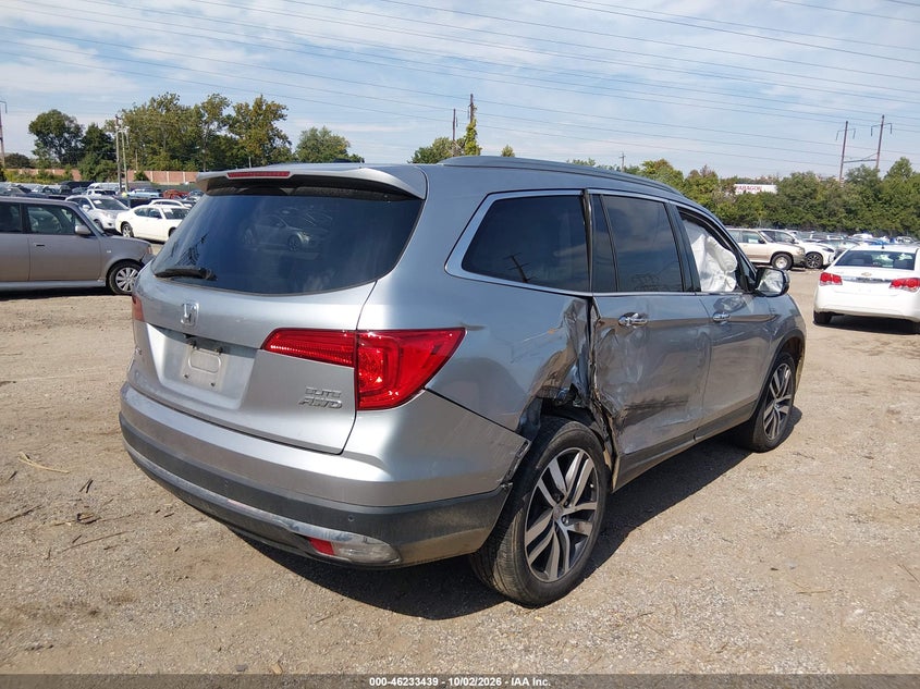 Vin: 5fnyf6h07hb012488, lot: 46733433, honda pilot elite 20174