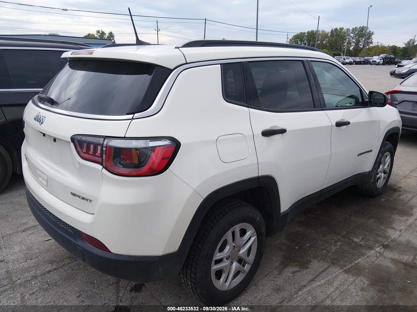 Vin: 3c4njdab7lt234718, lot: 46733526, jeep compass sport 4x4 20204