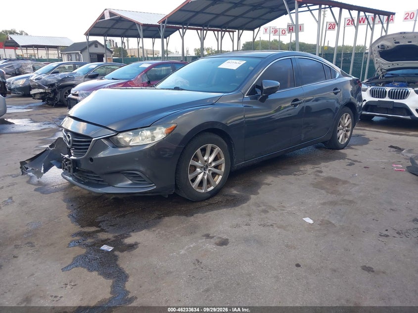 Vin: jm1gj1u56g1426206, lot: 46733628, mazda mazda6 i sport 20162