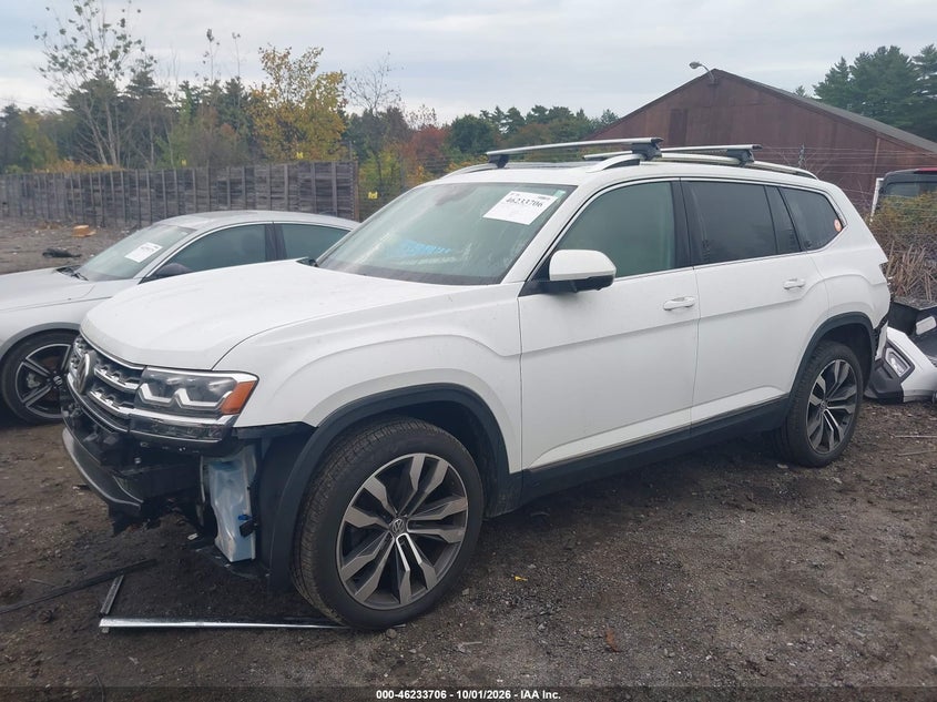 2019 Volkswagen Atlas 3.6L V6 Sel Premium, Перёд и зад, IAAI, VIN 1V2NR2CA0KC607818 — фото 2