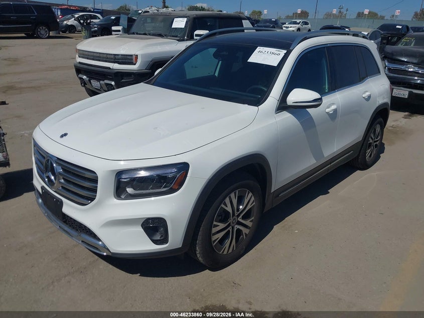 Vin: w1n4m4gbxtw488114, lot: 46733854, mercedes-benz glb 250 20262