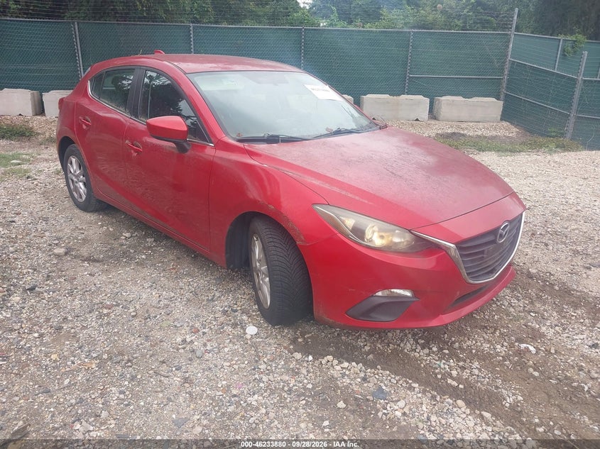Vin: jm1bm1l76e1205724, lot: 46733874, mazda mazda3 i touring 20141
