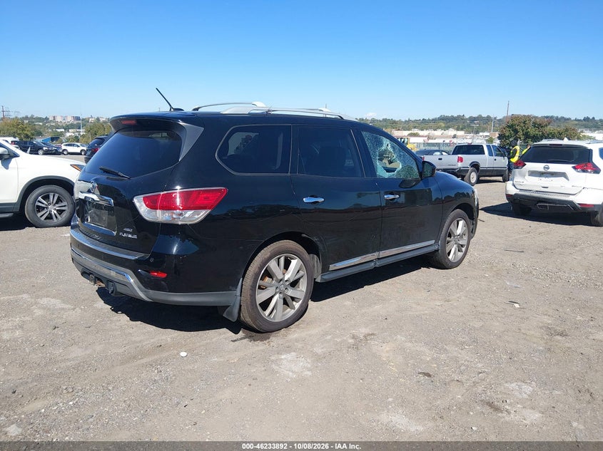 Vin: 5n1ar2mm9dc668978, lot: 46733886, nissan pathfinder platinum 20134