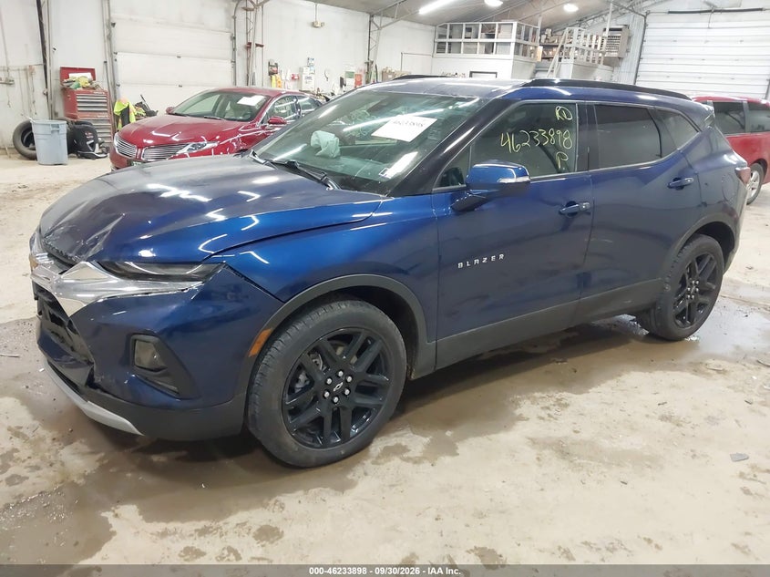 Vin: 3gnkbhr49ns237293, lot: 46733892, chevrolet blazer awd 2lt 20222