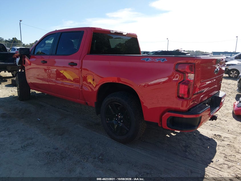Vin: 1gcpkbek7tz112177, lot: 46733925, chevrolet silverado 1500 4wd  short bed custom 20263