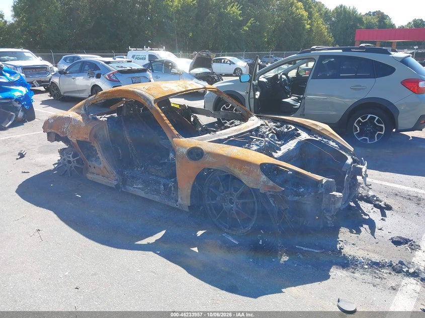 Vin: wp0ad2a83ms281097, lot: 46733951, porsche 718 cayman gts 4.0 20211