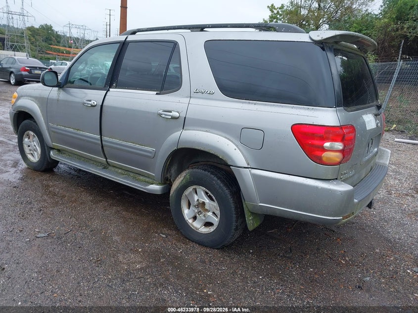 TOYOTA SEQUOIA 2001 VIN 5TDBT48A31S046487