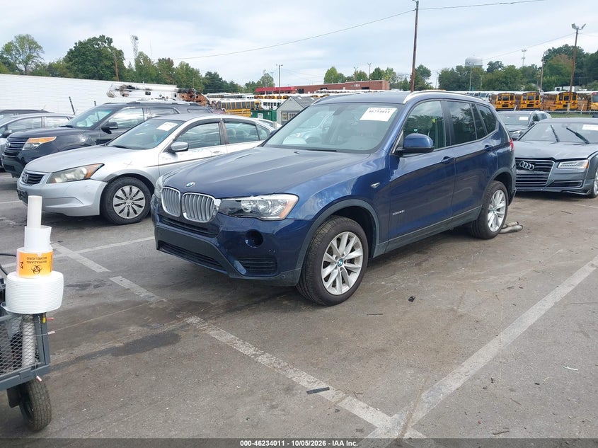 Vin: 5uxwz7c55f0f76161, lot: 46734005, bmw x3 sdrive28i 20152