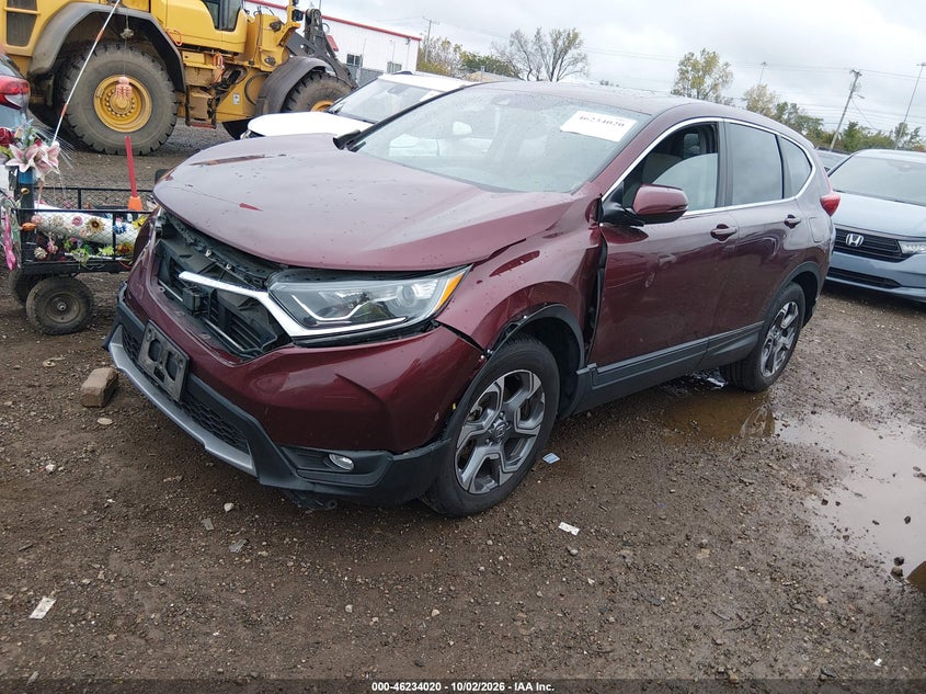 Vin: 2hkrw2h5xhh666282, lot: 46734015, honda cr-v ex 20172