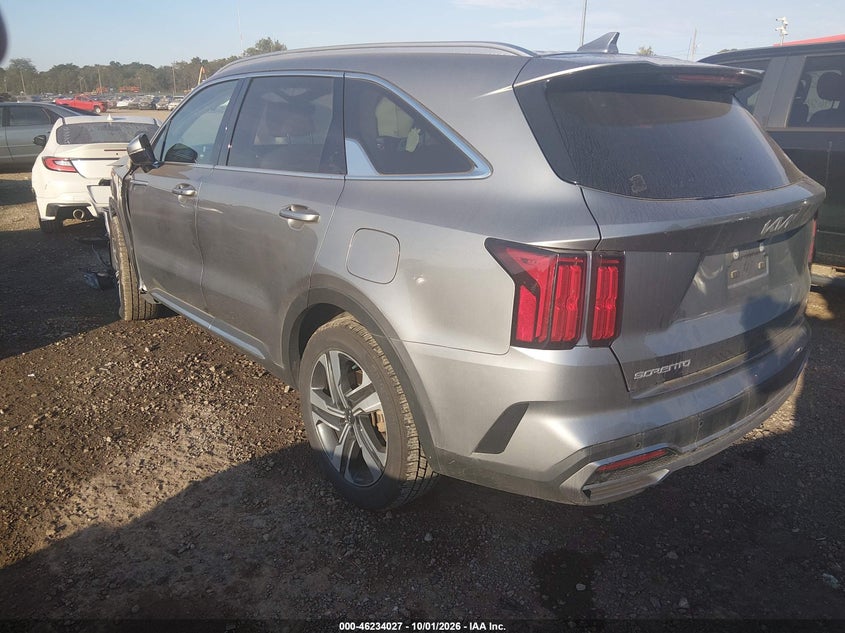 Vin: kndrmdlg5p5144023, lot: 46734021, kia sorento hybrid sx prestige 20233