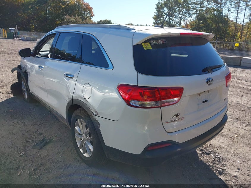 Vin: 5xypgda38gg168922, lot: 46734031, kia sorento 2.4l lx 20163