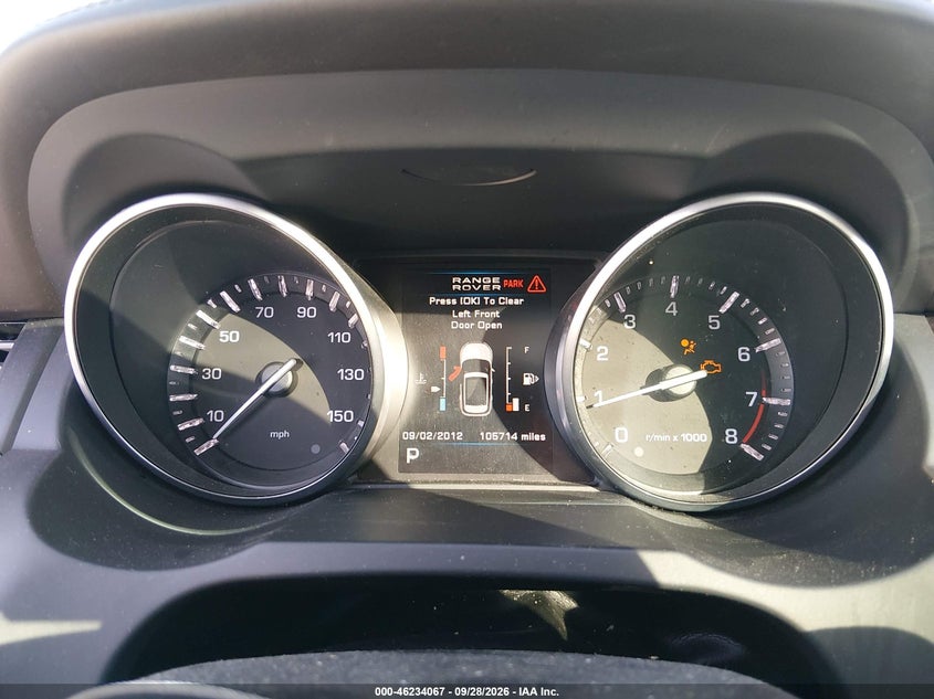LAND-ROVER RANGE ROVER EVOQUE 2012 VIN SALVV2BG4CH656360