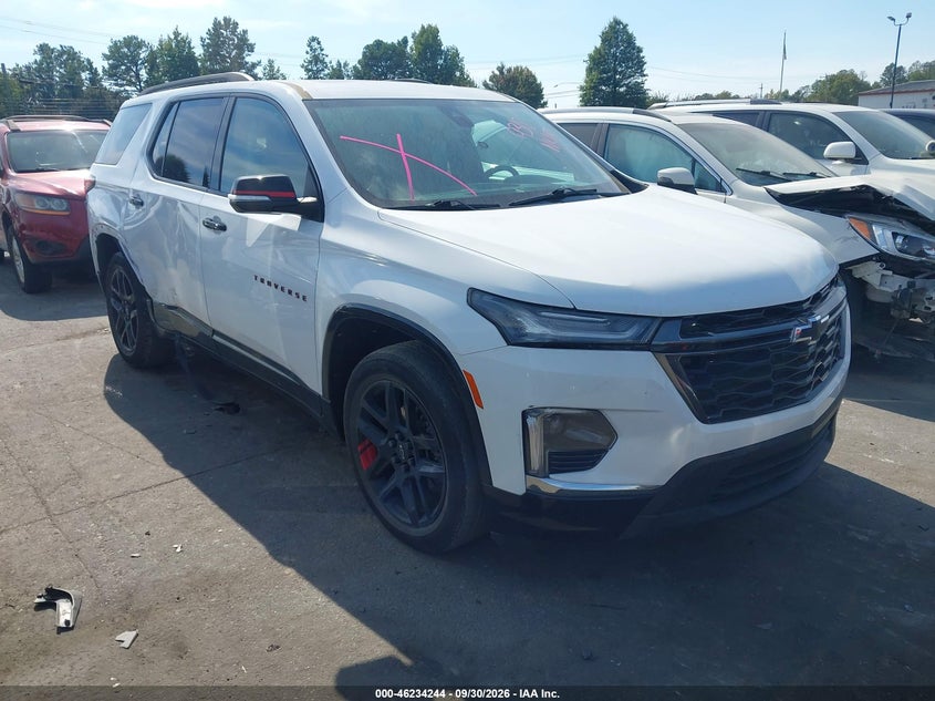 Vin: 1gnevkkw2nj109301, lot: 46734238, chevrolet traverse awd premier 20221