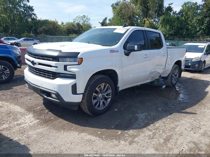 Vin: 1gcuyeel5lz304337, lot: 46734435, chevrolet silverado 1500 4wd  short bed rst 20202