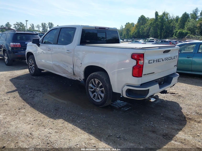 Vin: 1gcuyeel5lz304337, lot: 46734435, chevrolet silverado 1500 4wd  short bed rst 20203