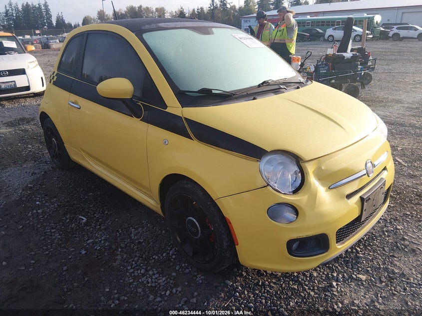 2012 Fiat 500 Sport, Перёд, IAAI, VIN 3C3CFFBR9CT126945