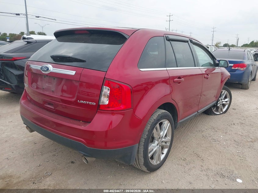 Vin: 2fmdk3kc0ebb21424, lot: 46734471, ford edge limited 20144