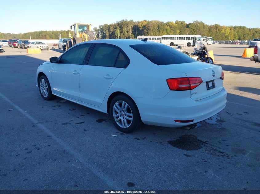Vin: 3vw2k7aj2fm350641, lot: 46734479, volkswagen jetta 2.0l s 20153