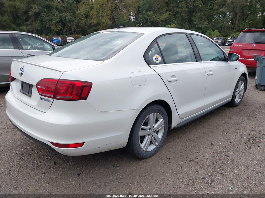 2013 VOLKSWAGEN JETTA HYBRID auction photo 4