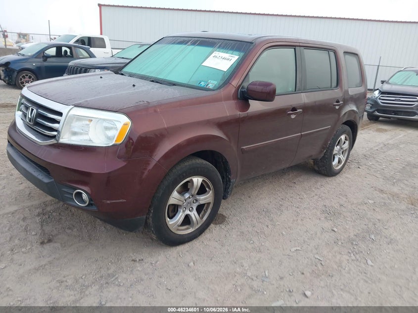 Vin: 5fnyf4h59cb070319, lot: 46734595, honda pilot ex-l 20122