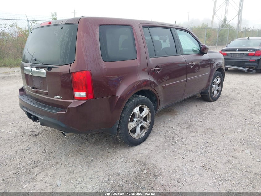 Vin: 5fnyf4h59cb070319, lot: 46734595, honda pilot ex-l 20124