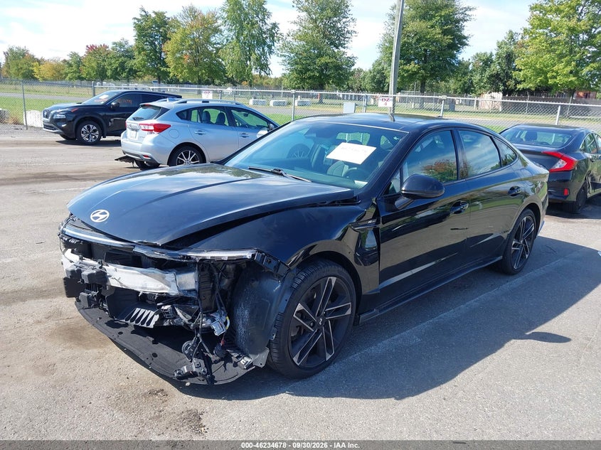 2024 Hyundai Sonata N Line, Front & Rear, IAAI, VIN KMHL54JC2RA410154 — photo 2
