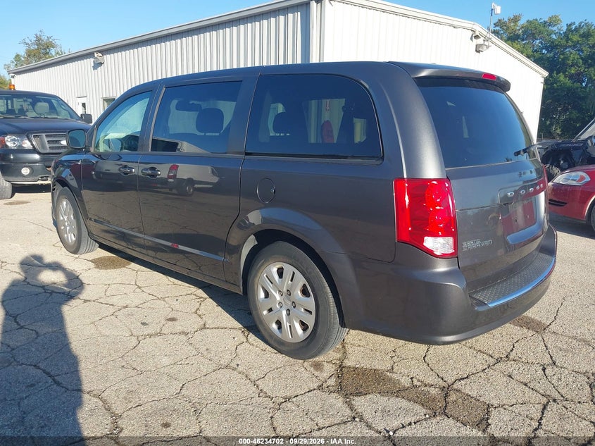 Vin: 2c4rdgbg1jr313113, lot: 46734696, dodge grand caravan se 20183