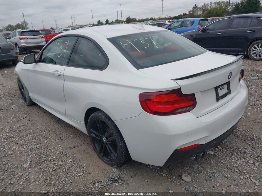 Vin: wba2j1c04l7e55517, lot: 46734756, bmw 230i 20203