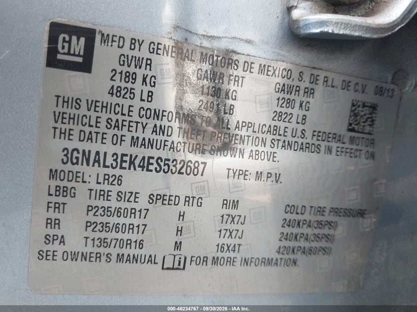 2014 CHEVROLET CAPTIVA SPORT LT · Фото 9