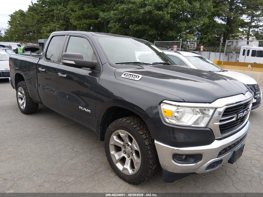 Vin: 1c6srfbt2kn885615, lot: 46734845, ram 1500 big horn/lone star  4x4 6'4 box 2019 img_1