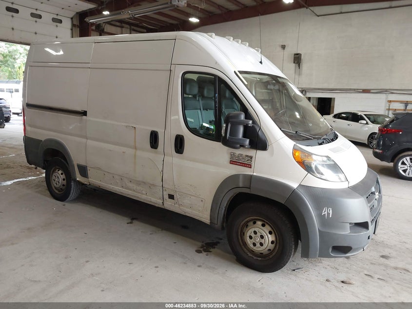 Vin: 3c6trvcg8je144470, lot: 46734877, ram promaster 2500 high roof 136 wb 2018 img_1