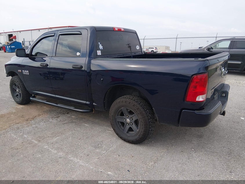 Vin: 3c6rr7kt3jg265738, lot: 46734925, ram 1500 express  4x4 5'7 box 20183