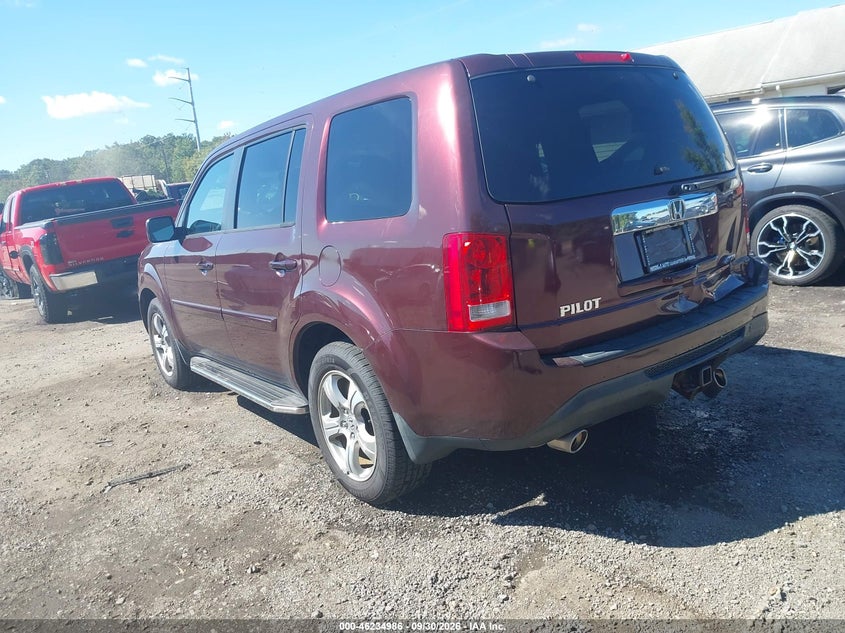 Vin: 5fnyf4h57db061958, lot: 46734980, honda pilot ex-l 20133