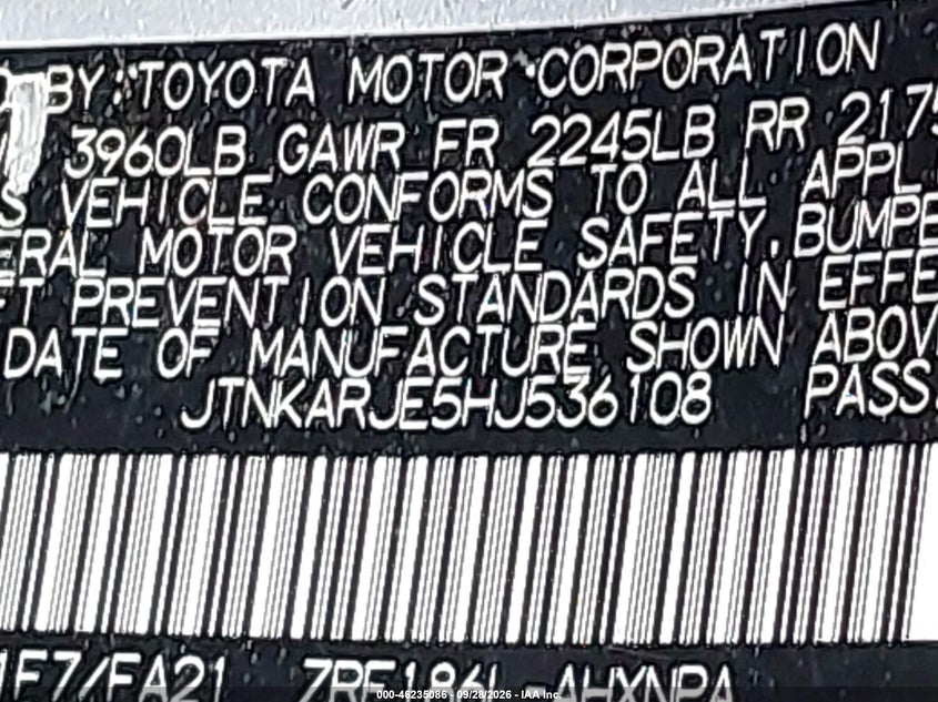 2017 TOYOTA COROLLA IM · Фото 9