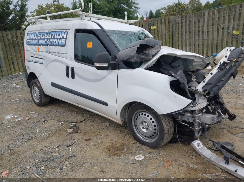 Vin: zfbhrfabxk6m91322, lot: 46735102, ram promaster city tradesman 2019 img_1